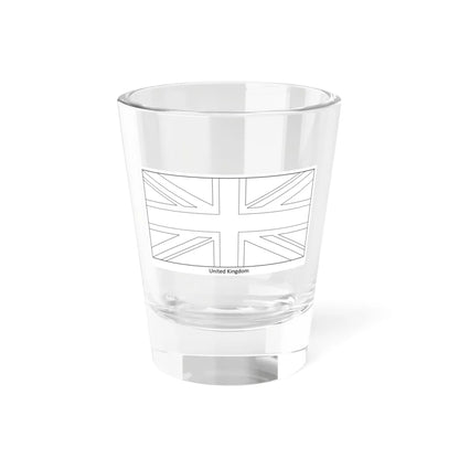 Flag of the United Kingdom colouring page (United Kingdom) Shot Glass 1.5oz 1.5oz - Go Mug Yourself