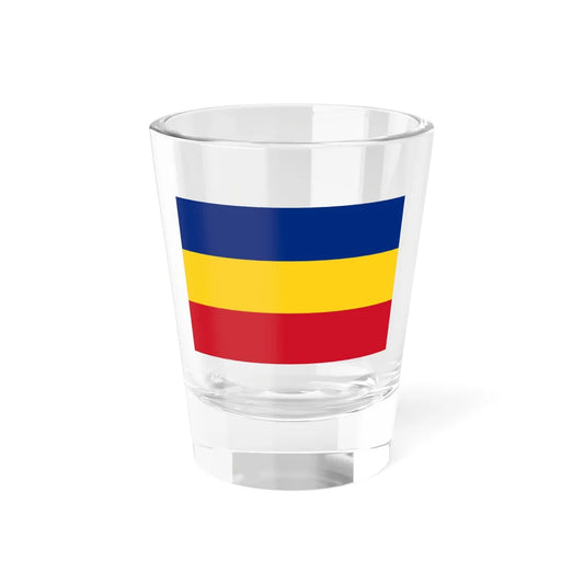 Flag of the United Principalities of Wallachia and Moldavia 1859 - 1862 (Oman) Shot Glass 1.5oz 1.5oz - Go Mug Yourself