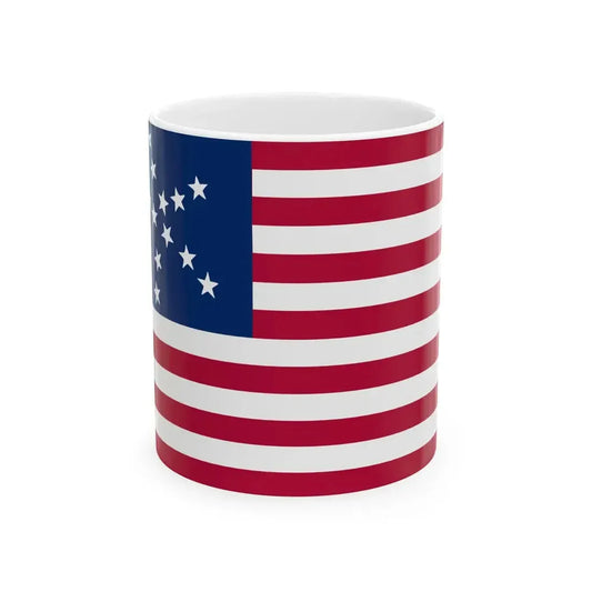 Flag of the United States 13 Star Starfish (United States) White Coffee Mug 11oz - Go Mug Yourself