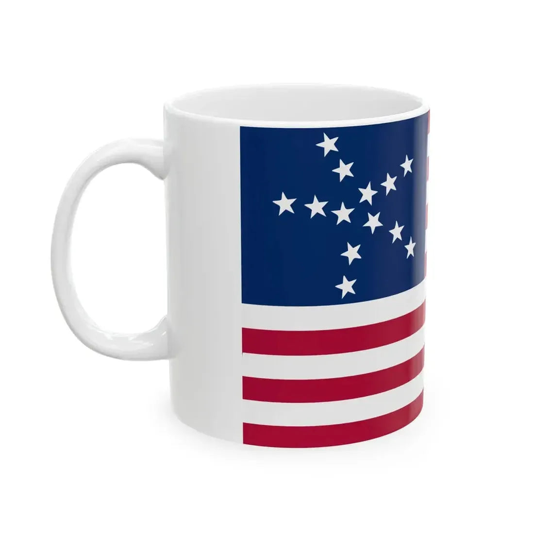 Flag of the United States 13 Star Starfish (United States) White Coffee Mug - Go Mug Yourself