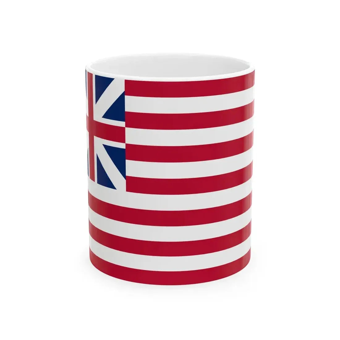 Flag of the United States 1776-1777 (United States) White Coffee Mug 11oz - Go Mug Yourself