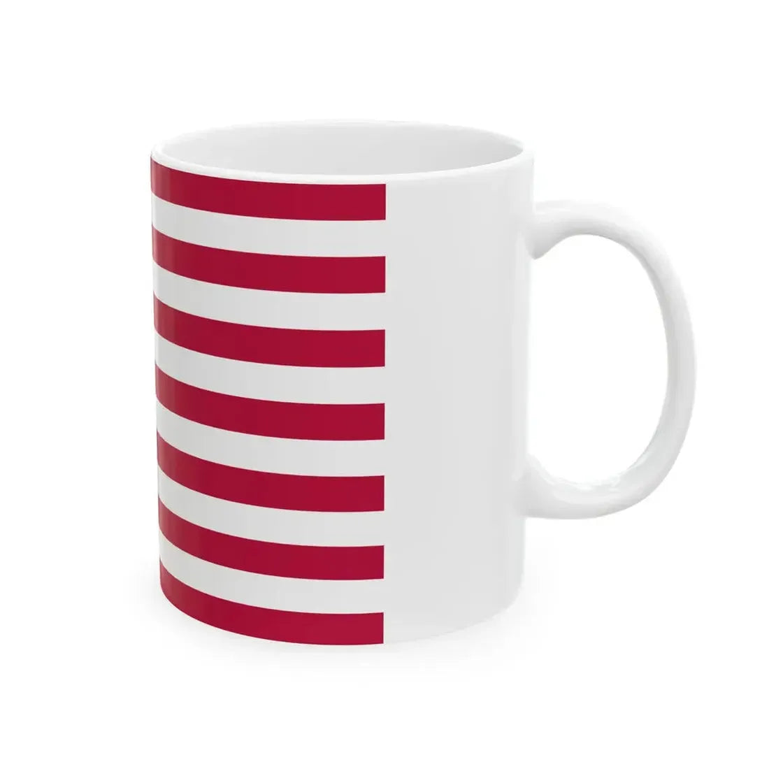 Flag of the United States 1777-1795 3-2 aspect ratio (United States) White Coffee Mug - Go Mug Yourself
