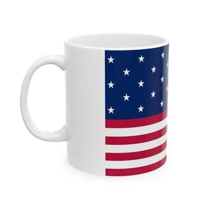 Flag of the United States 1795-1818 3-2 aspect ratio (United States) White Coffee Mug - Go Mug Yourself