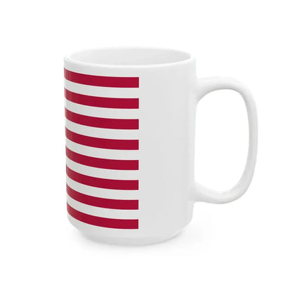 Flag of the United States 1795-1818 3-2 aspect ratio (United States) White Coffee Mug - Go Mug Yourself