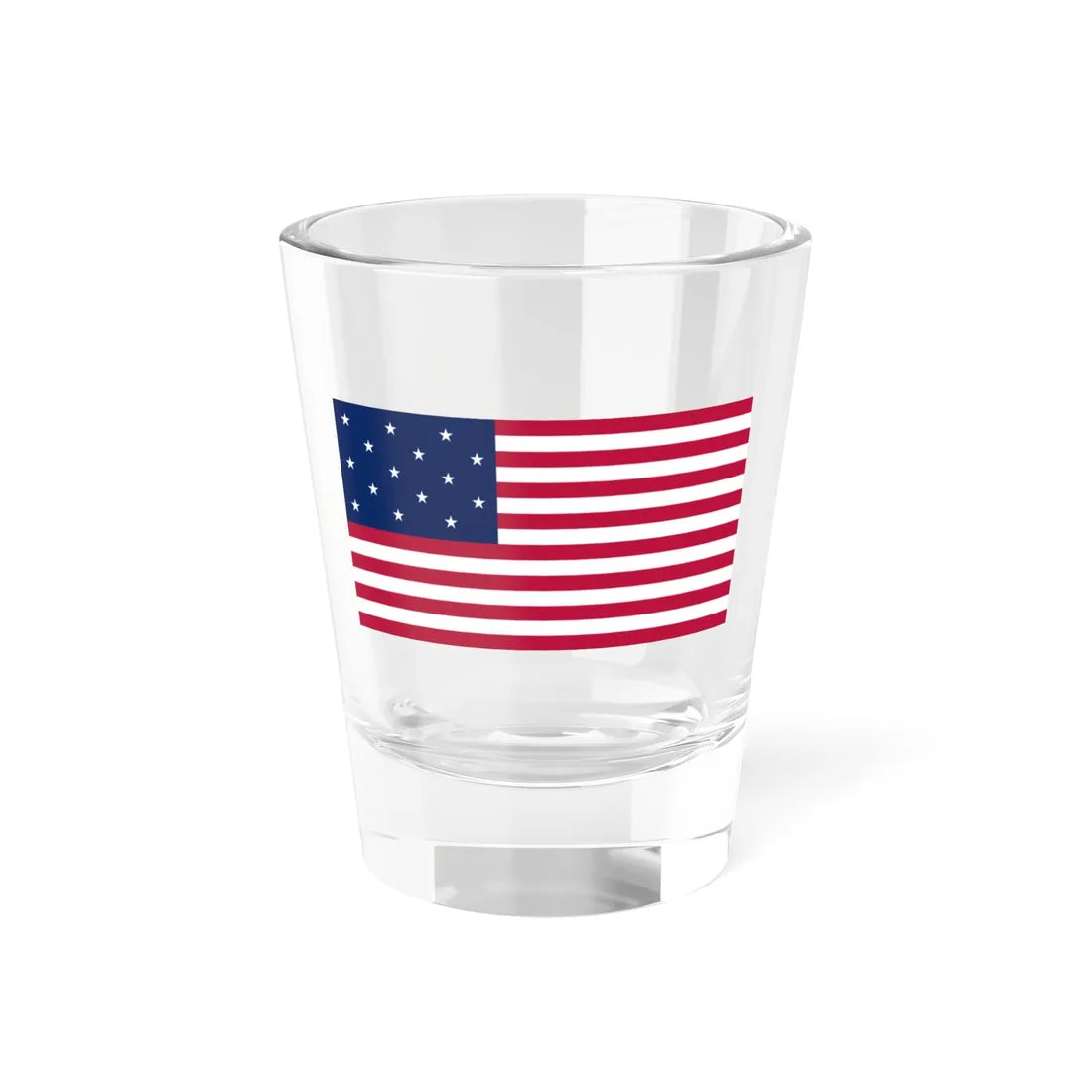Flag of the United States 1795-1818 (United States) Shot Glass 1.5oz 1.5oz - Go Mug Yourself