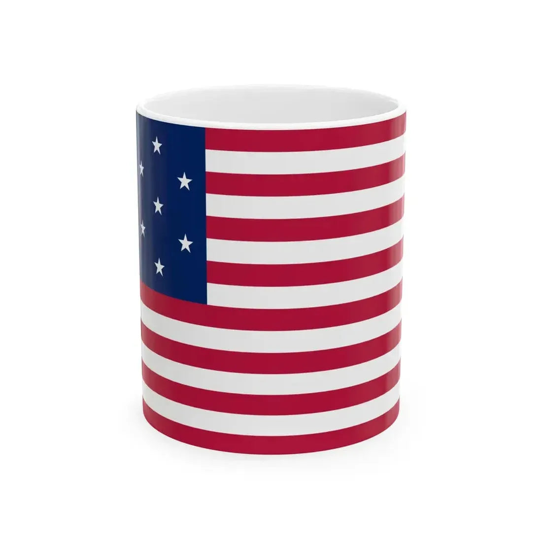 Flag of the United States 1795-1818 (United States) White Coffee Mug 11oz - Go Mug Yourself