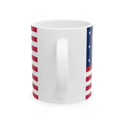 Flag of the United States 1795-1818 (United States) White Coffee Mug - Go Mug Yourself