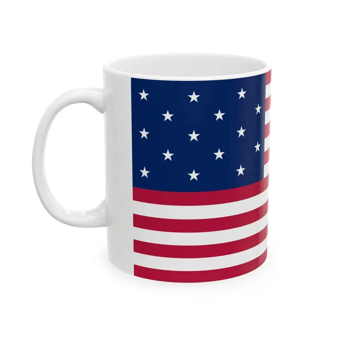 Flag of the United States 1795-1818 (United States) White Coffee Mug - Go Mug Yourself