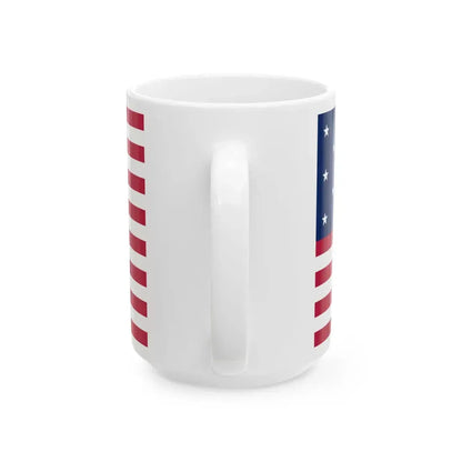 Flag of the United States 1795-1818 (United States) White Coffee Mug - Go Mug Yourself