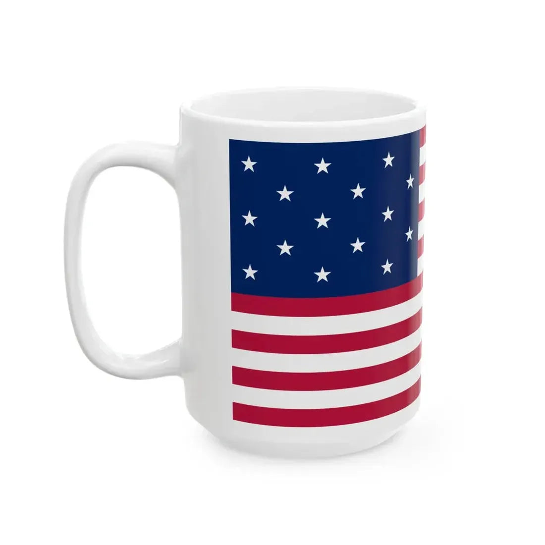 Flag of the United States 1795-1818 (United States) White Coffee Mug - Go Mug Yourself