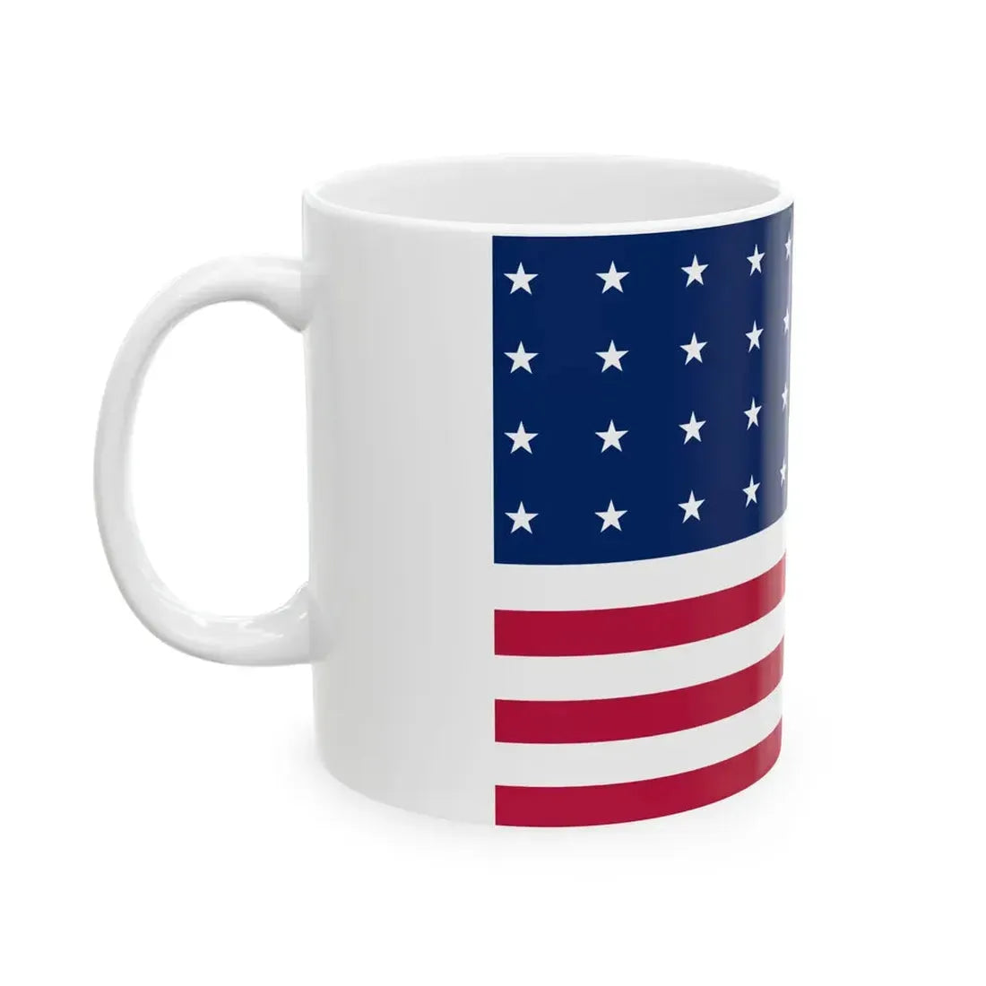 Flag of the United States 1818-1819 3-2 aspect ratio (United States) White Coffee Mug - Go Mug Yourself