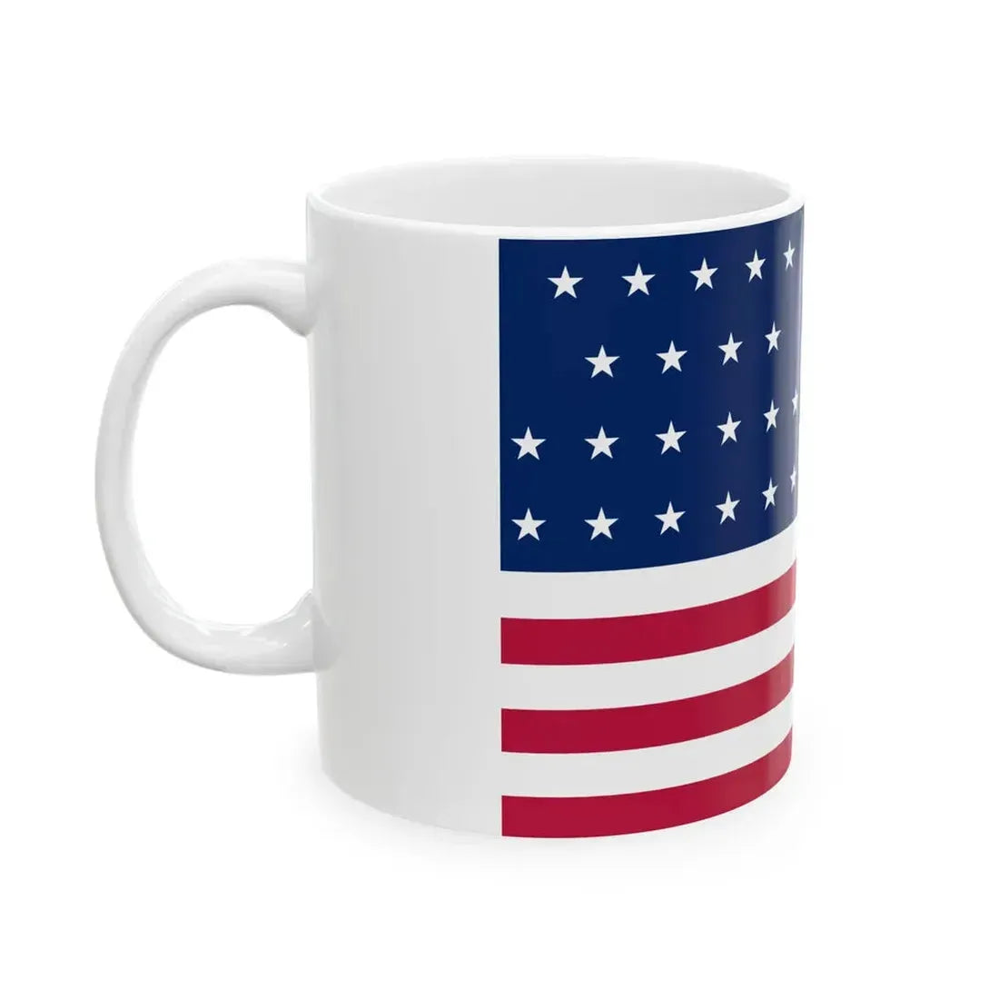 Flag of the United States 1819-1820 3-2 aspect ratio (United States) White Coffee Mug - Go Mug Yourself