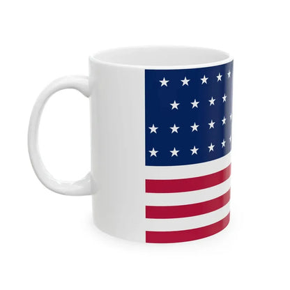 Flag of the United States 1819-1820 3-2 aspect ratio (United States) White Coffee Mug - Go Mug Yourself