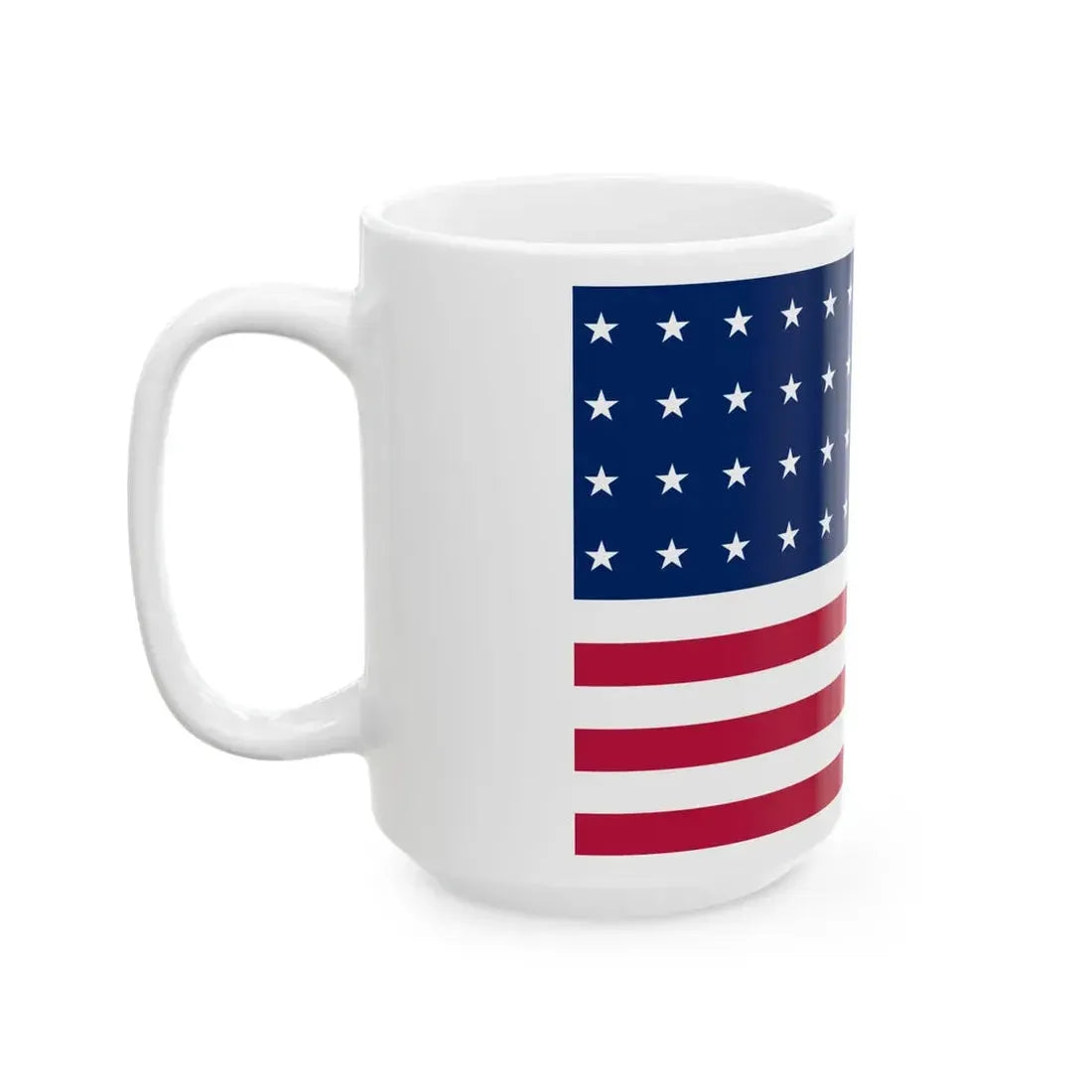 Flag of the United States 1822-1836 3-2 aspect ratio (United States) White Coffee Mug - Go Mug Yourself