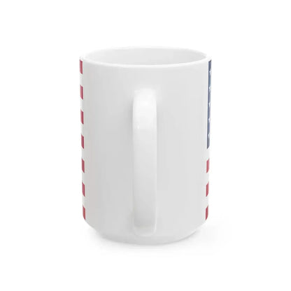Flag of the United States 1848-1851 3-2 aspect ratio (United States) White Coffee Mug - Go Mug Yourself