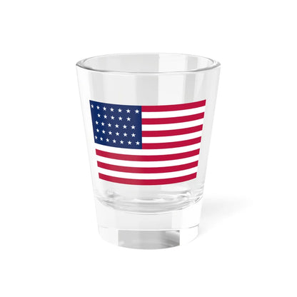 Flag of the United States 1851-1858 3-2 aspect ratio (United States) Shot Glass 1.5oz 1.5oz - Go Mug Yourself