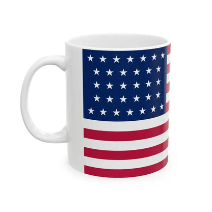 Flag of the United States 1858-1859 (United States) White Coffee Mug - Go Mug Yourself
