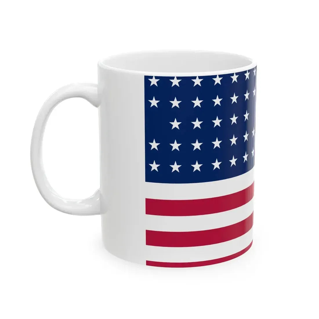 Flag of the United States 1859-1861 3-2 aspect ratio (United States) White Coffee Mug - Go Mug Yourself
