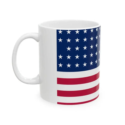 Flag of the United States 1859-1861 3-2 aspect ratio (United States) White Coffee Mug - Go Mug Yourself