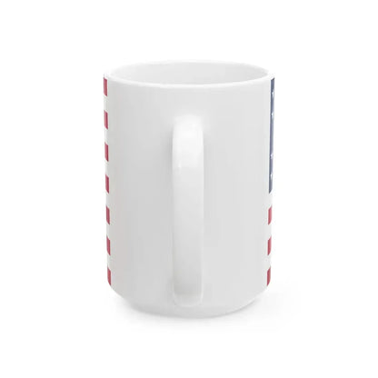 Flag of the United States 1859-1861 3-2 aspect ratio (United States) White Coffee Mug - Go Mug Yourself