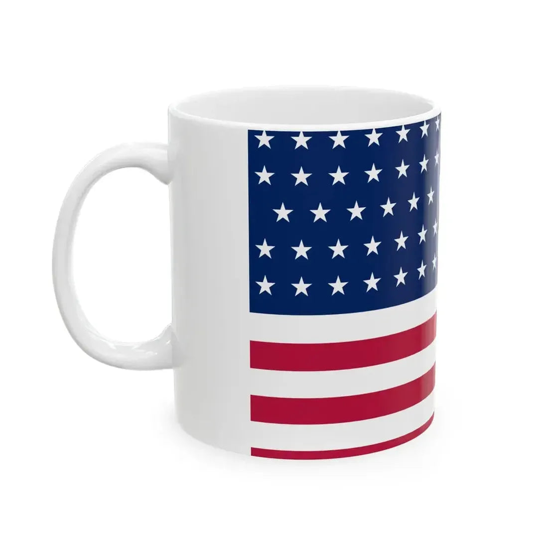 Flag of the United States 1861-1863 3-2 aspect ratio (United States) White Coffee Mug - Go Mug Yourself