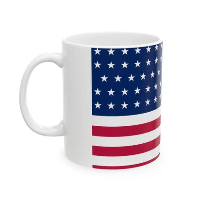 Flag of the United States 1861-1863 3-2 aspect ratio (United States) White Coffee Mug - Go Mug Yourself