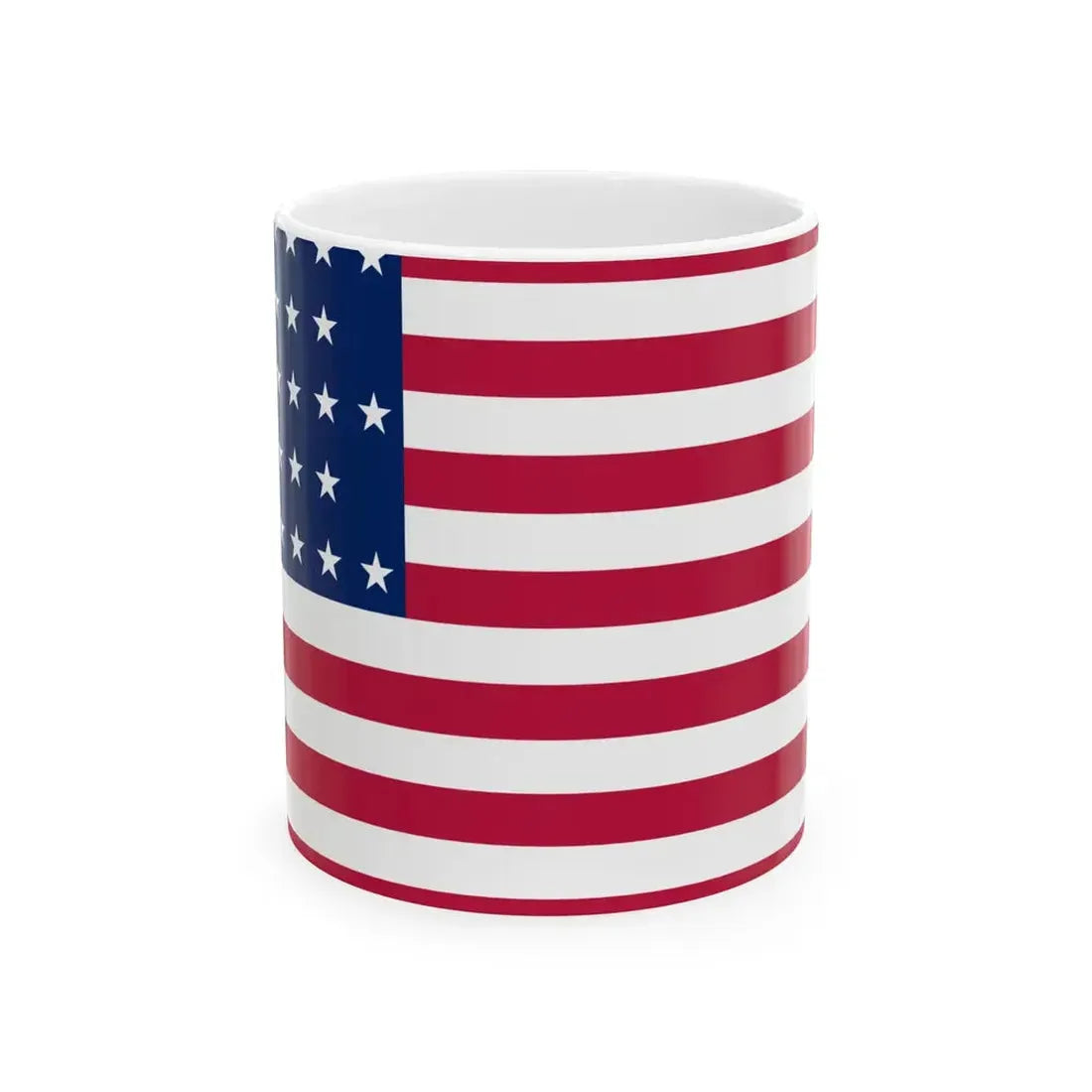 Flag of the United States 1865-1867 (United States) White Coffee Mug 11oz - Go Mug Yourself