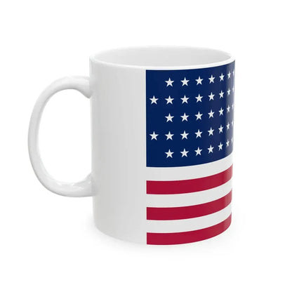 Flag of the United States 1867-1877 3-2 aspect ratio (United States) White Coffee Mug - Go Mug Yourself