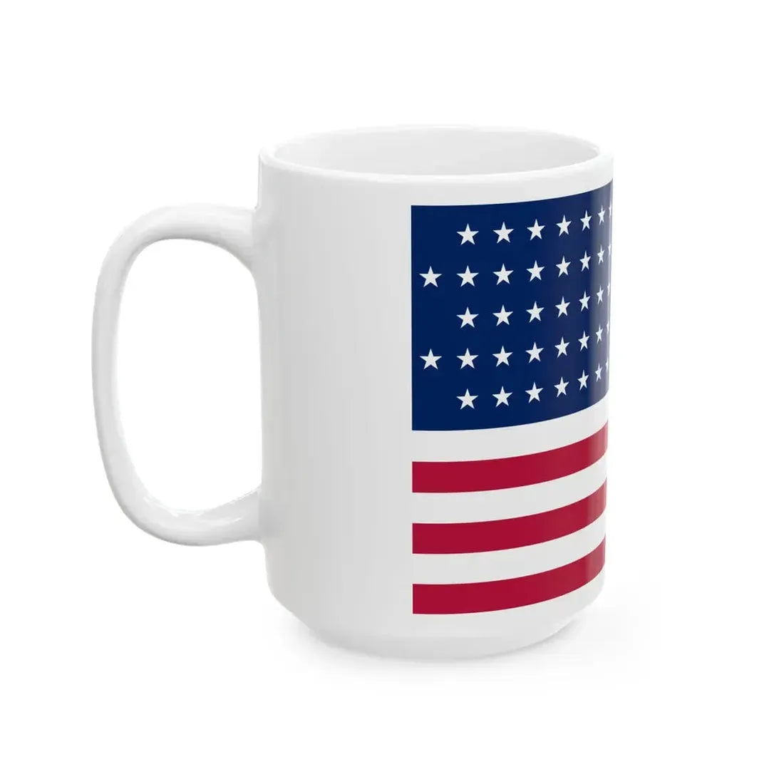 Flag of the United States 1867-1877 3-2 aspect ratio (United States) White Coffee Mug - Go Mug Yourself