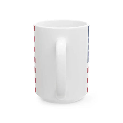Flag of the United States 1877-1890 3-2 aspect ratio (United States) White Coffee Mug - Go Mug Yourself