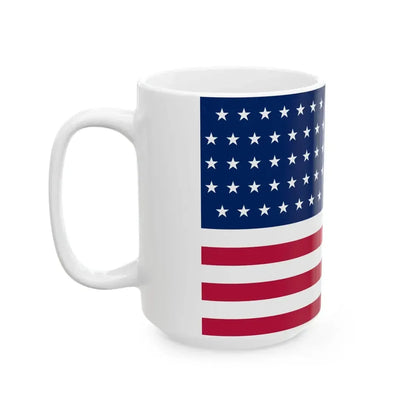 Flag of the United States 1877-1890 3-2 aspect ratio (United States) White Coffee Mug - Go Mug Yourself