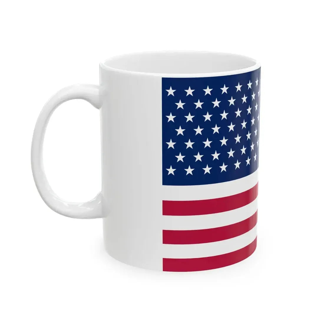 Flag of the United States 1959-1960 3-2 aspect ratio (United States) White Coffee Mug - Go Mug Yourself