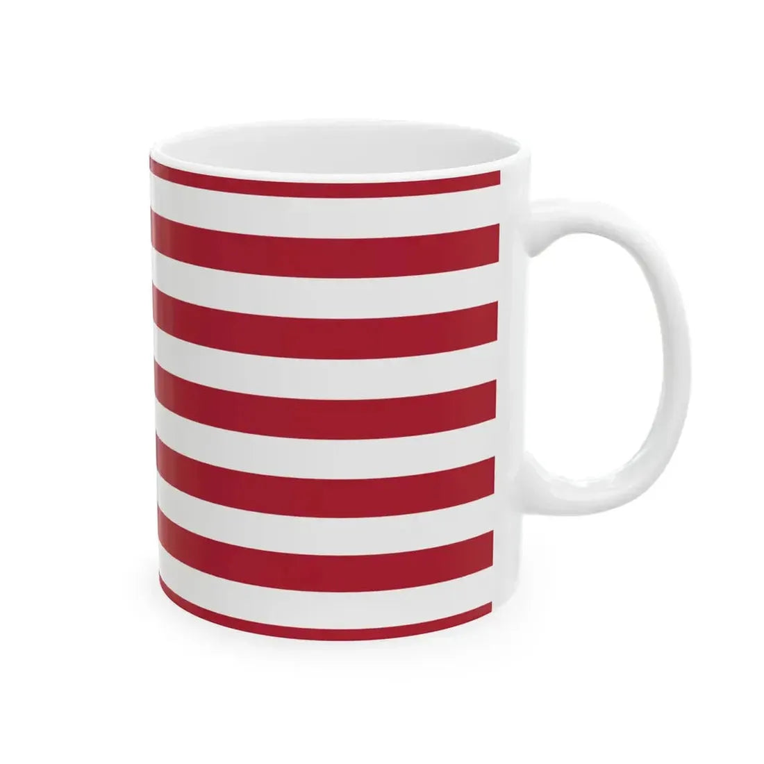 Flag of the United States 1959-1960 (United States)_1 White Coffee Mug - Go Mug Yourself