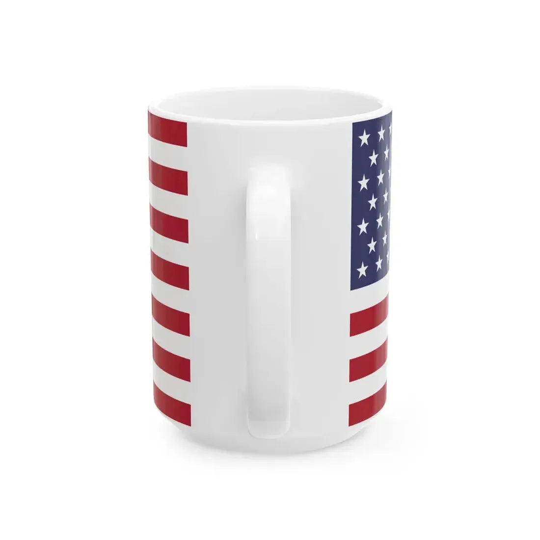 Flag of the United States 1959-1960 (United States)_1 White Coffee Mug - Go Mug Yourself