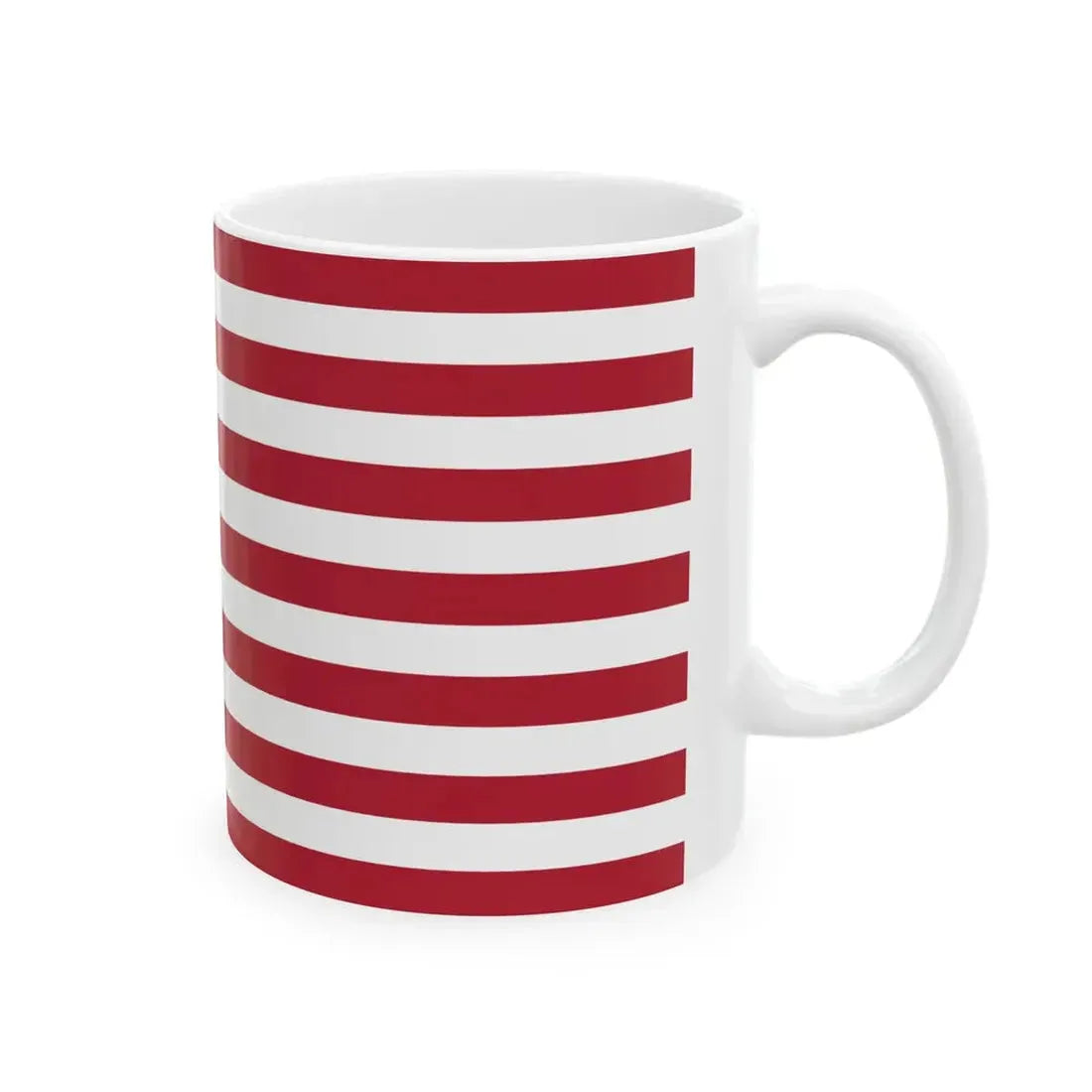 Flag of the United States 2-1 aspect ratio (United States) White Coffee Mug - Go Mug Yourself