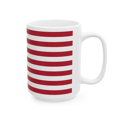 Flag of the United States 2-1 aspect ratio (United States) White Coffee Mug - Go Mug Yourself