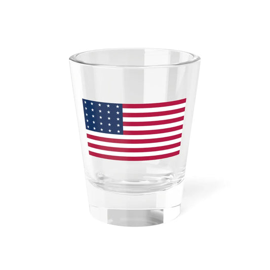 Flag of the United States 25 stars linear pattern (United States) Shot Glass 1.5oz 1.5oz - Go Mug Yourself
