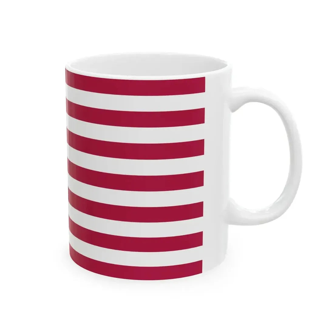 Flag of the United States 25 stars linear pattern (United States) White Coffee Mug - Go Mug Yourself