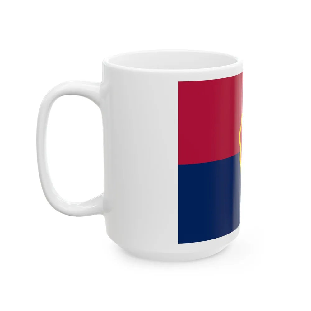 Flag of the United States 25th Infantry Division (U.S. Army) White Coffee Mug-Go Mug Yourself