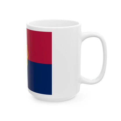 Flag of the United States 25th Infantry Division (U.S. Army) White Coffee Mug-Go Mug Yourself