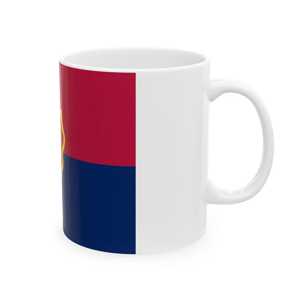 Flag of the United States 25th Infantry Division (U.S. Army) White Coffee Mug-Go Mug Yourself