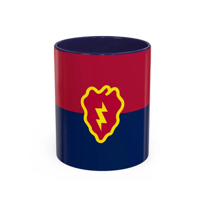 Flag of the United States 25th Infantry Division (U.S. Army) Accent Coffee Mug 11oz Navy - Go Mug Yourself
