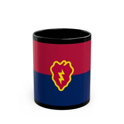 Flag of the United States 25th Infantry Division (U.S. Army) Black Coffee Mug 11oz - Go Mug Yourself