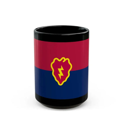 Flag of the United States 25th Infantry Division (U.S. Army) Black Coffee Mug 15oz - Go Mug Yourself