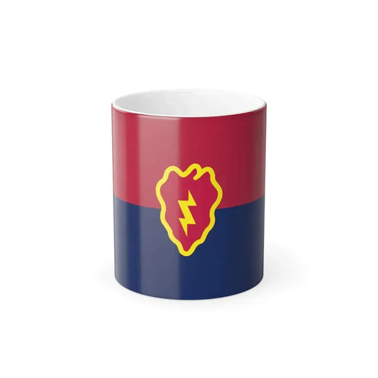 Flag of the United States 25th Infantry Division (U.S. Army) Color Changing Coffee Mug 11oz - Go Mug Yourself