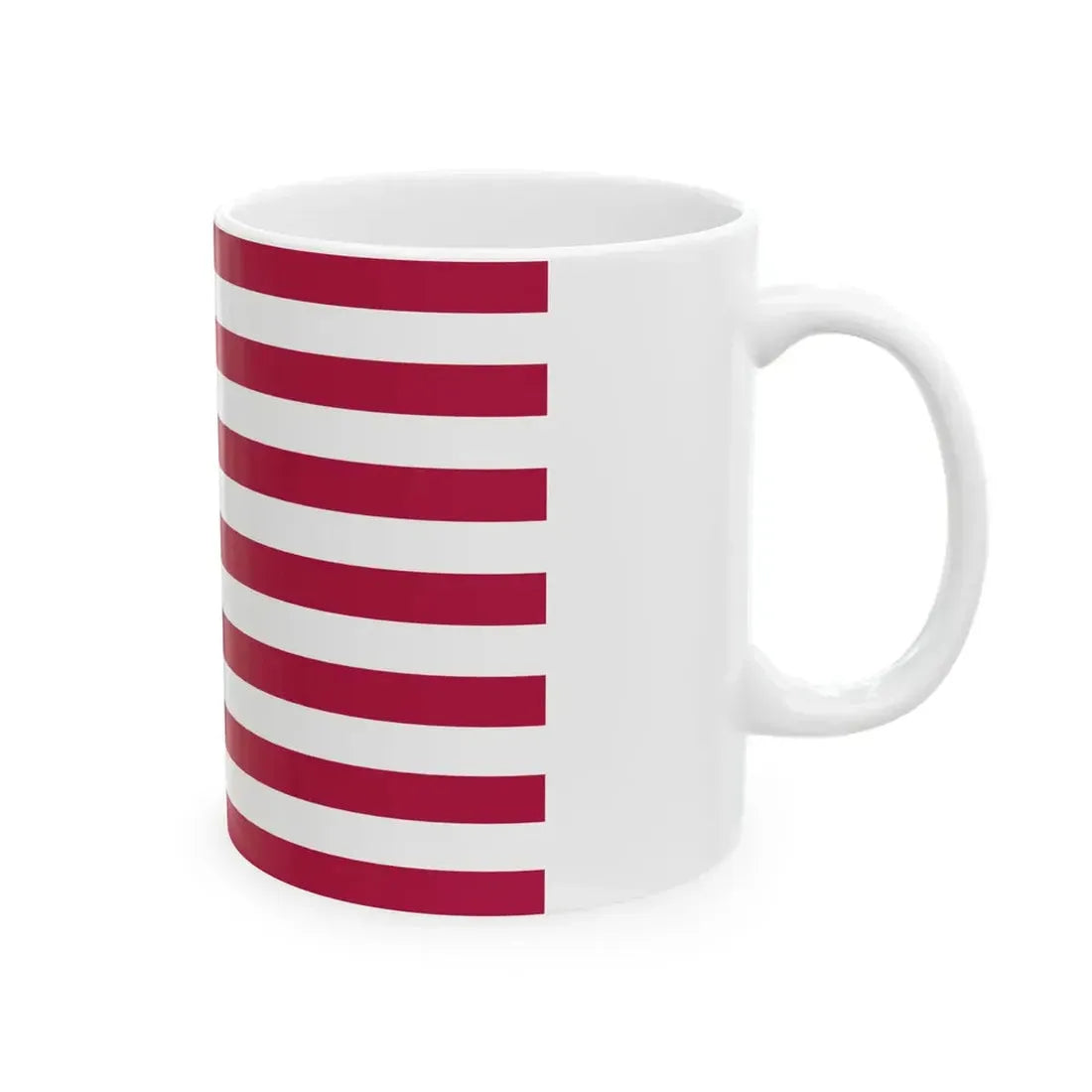 Flag of the United States 3-2 aspect ratio (United States) White Coffee Mug - Go Mug Yourself