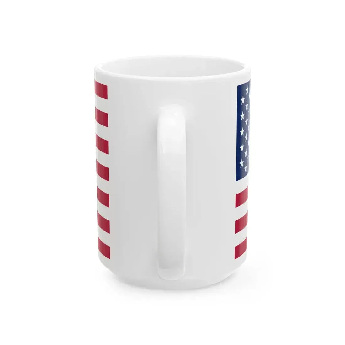 Flag of the United States 60 Stars 5-6-5-6-5-6-5-6-5-6-5 (United States) White Coffee Mug - Go Mug Yourself