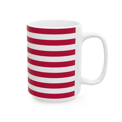 Flag of the United States 60 Stars 8-7-8-7-8-7-8-7 (United States) White Coffee Mug - Go Mug Yourself