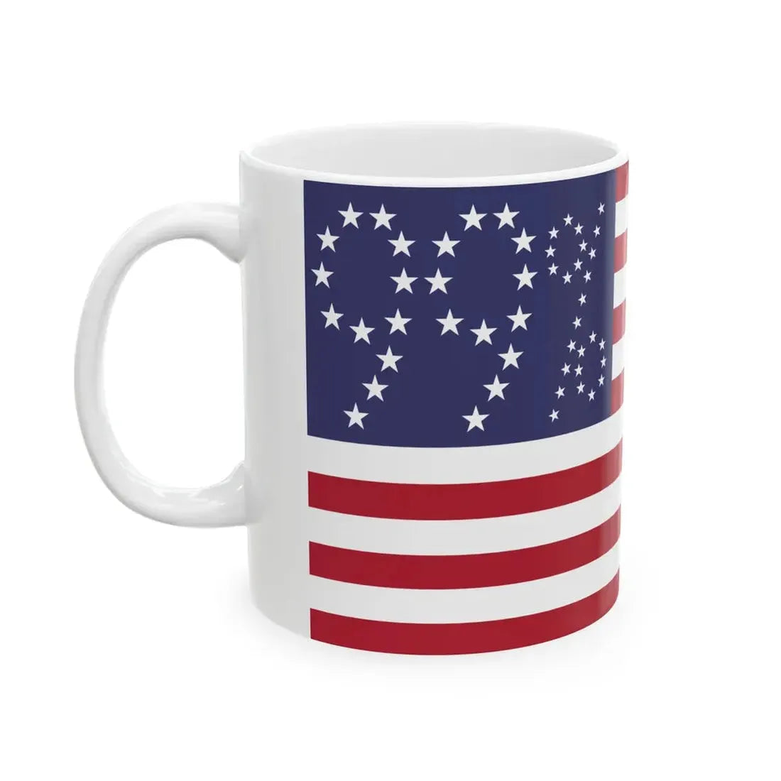 Flag of the United States 99 percent (United States) White Coffee Mug - Go Mug Yourself