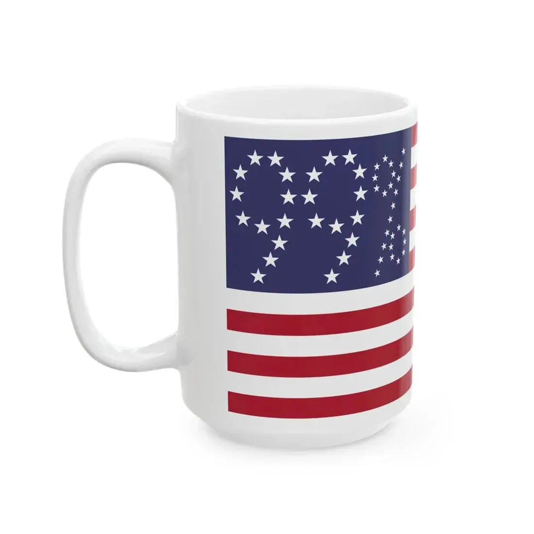 Flag of the United States 99 percent (United States) White Coffee Mug - Go Mug Yourself
